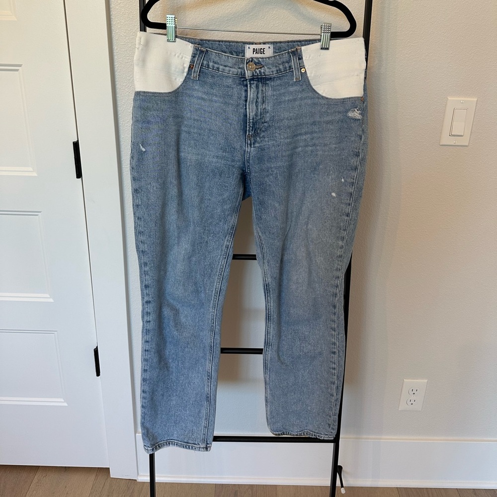 PAIGE Blue Straight Leg Jeans